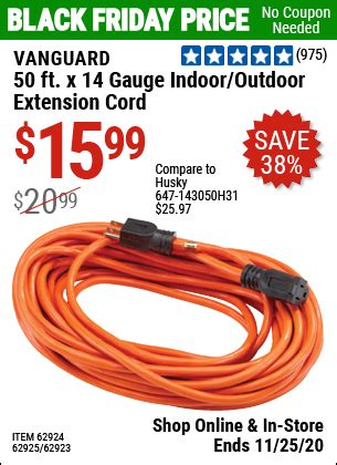 outdoor extension cord 15ft|harbor freight outdoor extension cord.